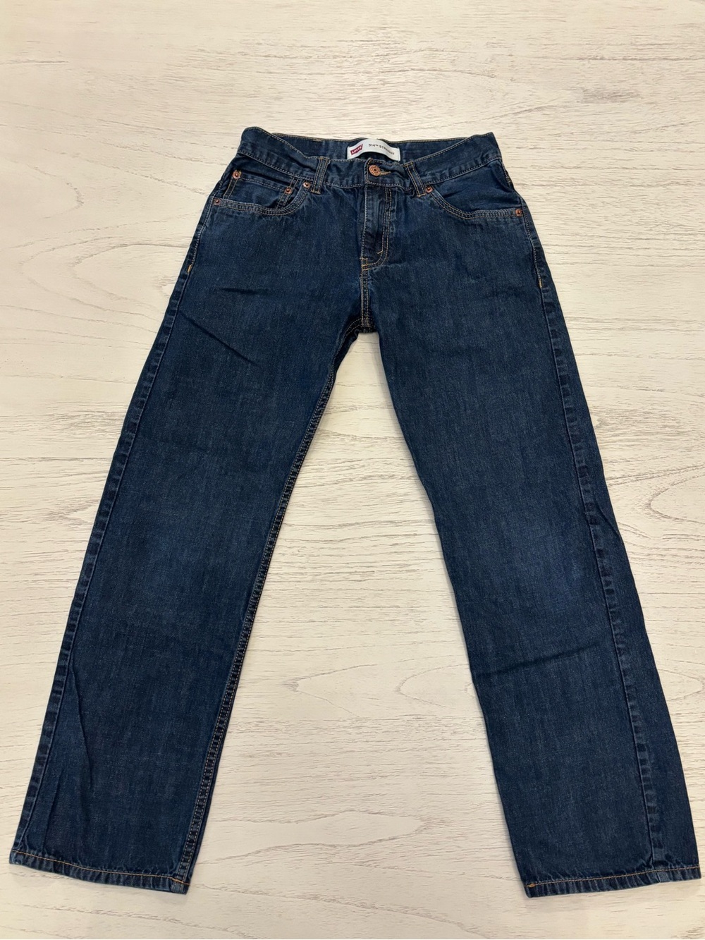 Boys SZ 18 Dark Blue Classic Straight-Leg Jeans
